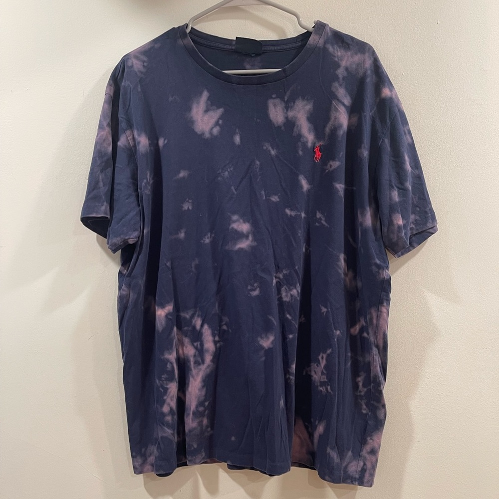 navy bleach-dyed Polo Ralph Lauren t-shirt, men’s XL